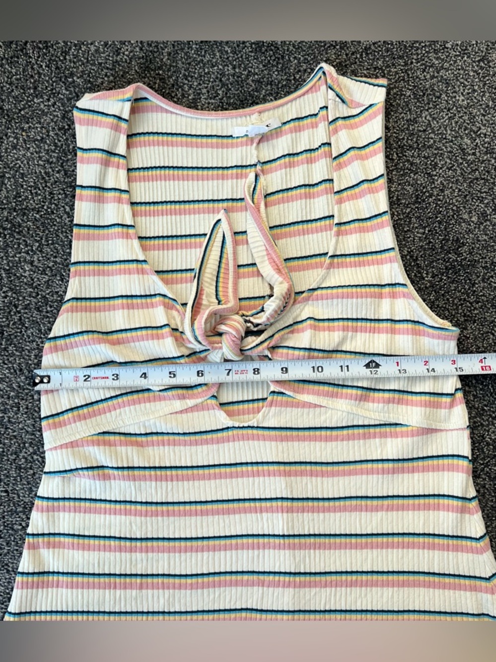 O'Neill Pastel Striped Ribbed Dress - Picture 8 of 9